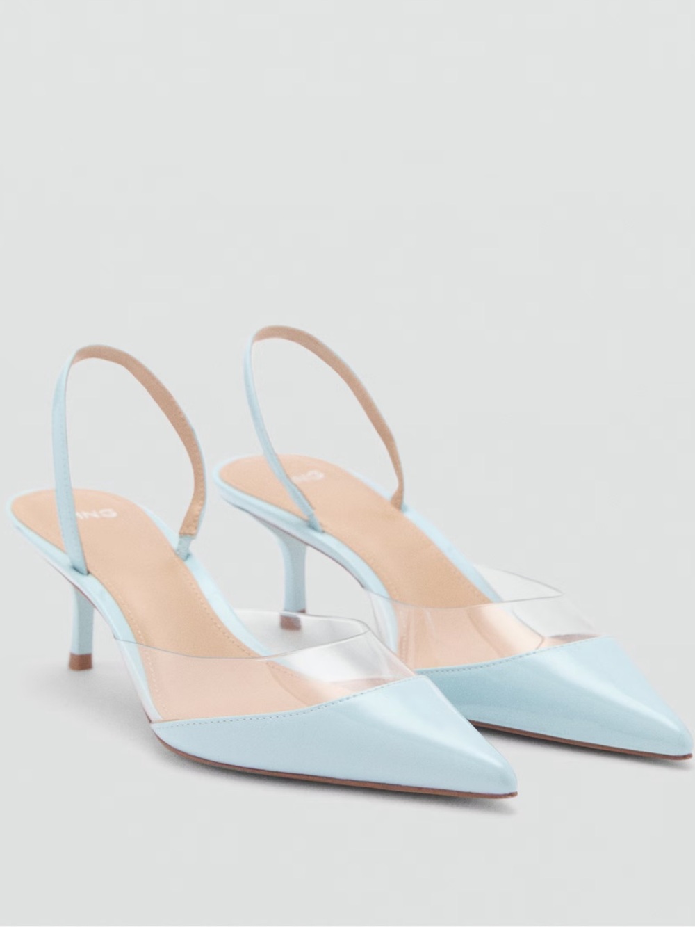 Mango HEELED SHOES WITH VINYL PANEL